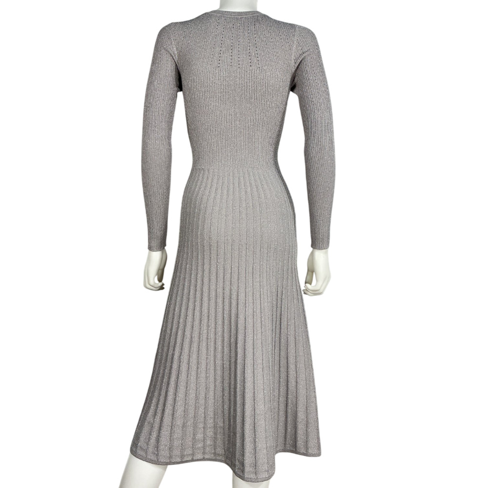 Veronica Beard Ribbed Heather Grey Nami Sweater Dress Size XS - Picture 3 of 4
